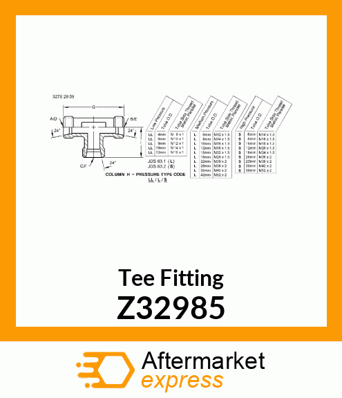 Tee Fitting Z32985