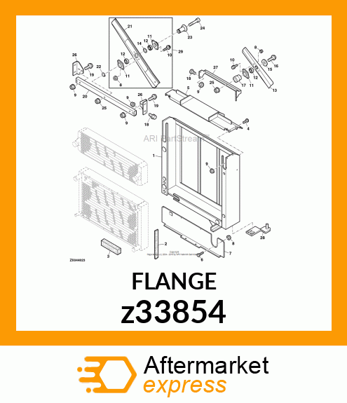 PRESSED FLANGED HOUSING z33854