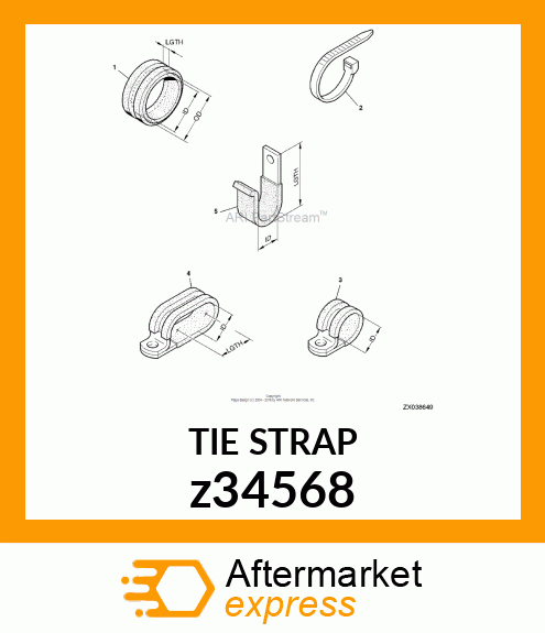 TIE BAND, STRAP z34568