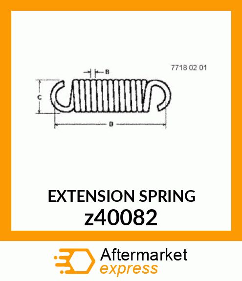 EXTENSION SPRING z40082