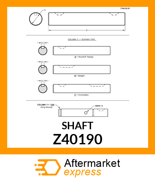 SHAFT Z40190