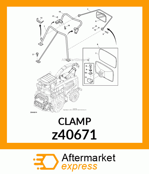 WORM GEAR CLAMP(TYPE"M")U.S.,CANADA z40671