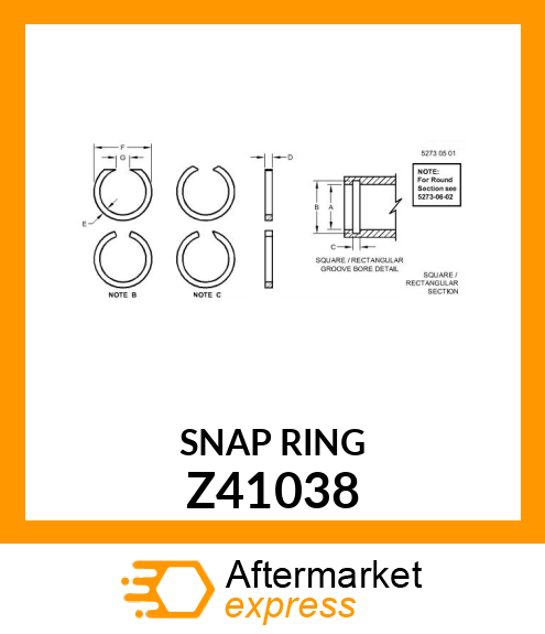 SNAP RING Z41038