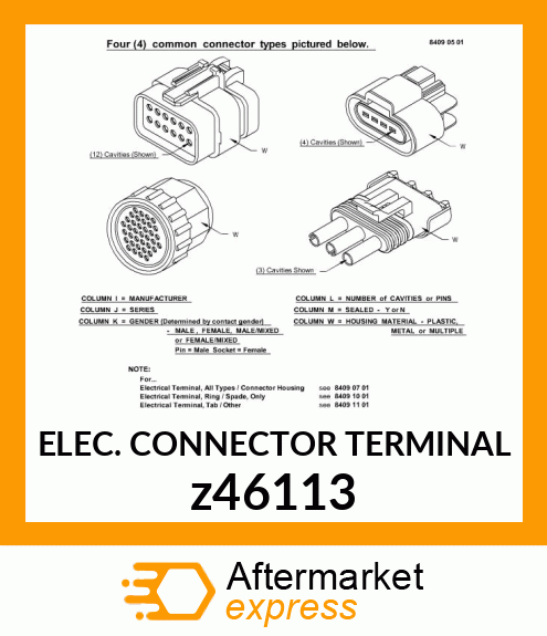 ELEC. CONNECTOR TERMINAL z46113