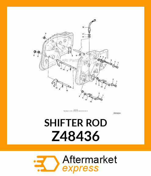 SHIFTER ROD Z48436