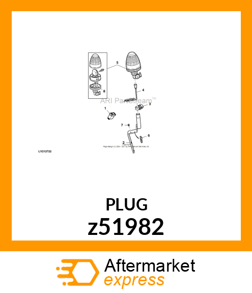 RUBBER PLUG FUR REVOLVING LIGHT Z51982