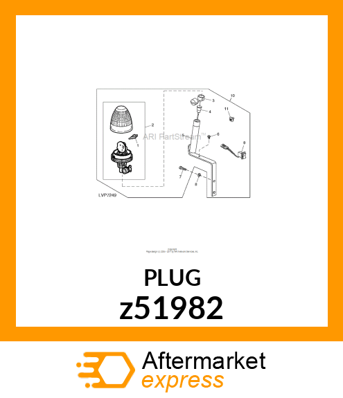 RUBBER PLUG FUR REVOLVING LIGHT Z51982