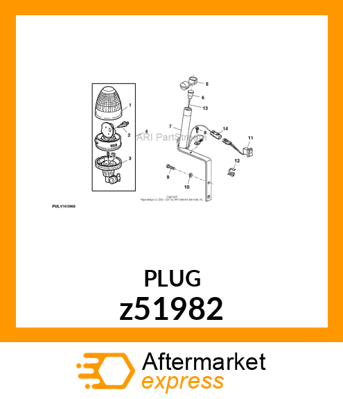 RUBBER PLUG FUR REVOLVING LIGHT Z51982