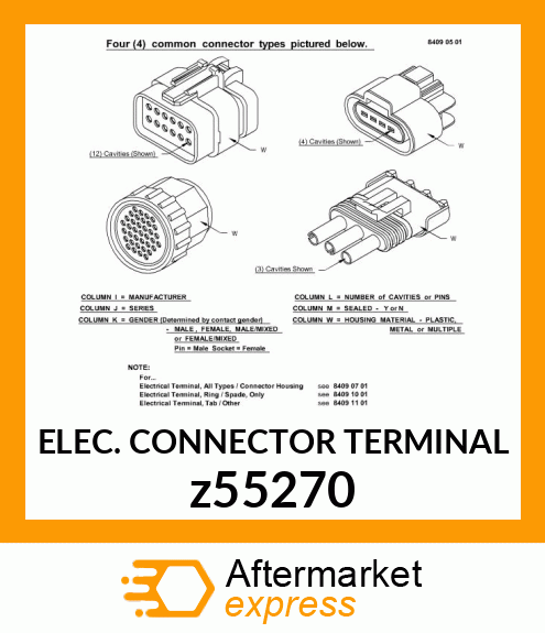 ELEC. CONNECTOR TERMINAL z55270