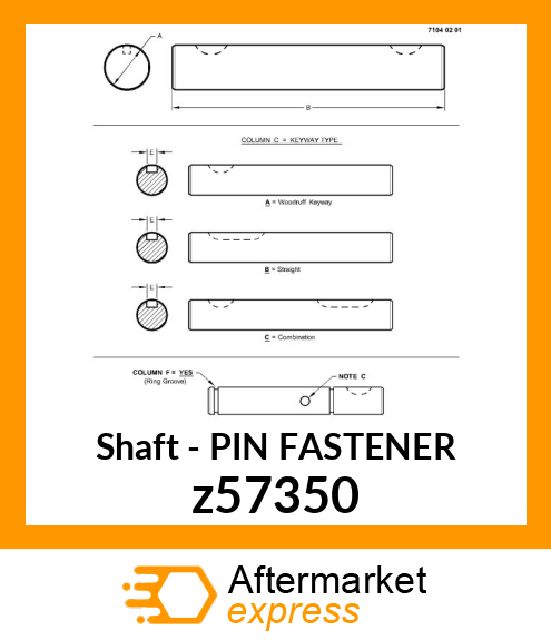 PIN FASTENER z57350