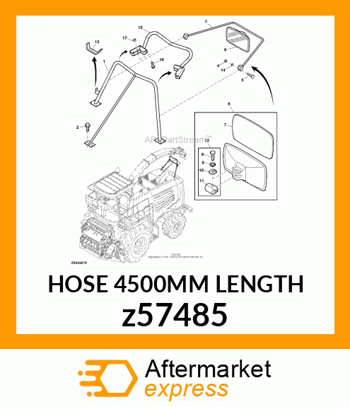 HOSE 4500MM LENGTH z57485