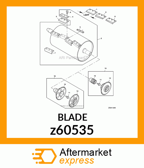 CUTTERBAR WEAR PLATE z60535