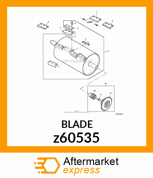 CUTTERBAR WEAR PLATE z60535