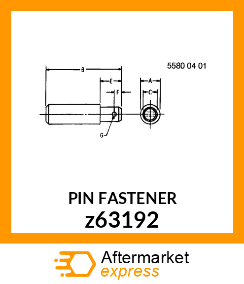 PIN FASTENER z63192