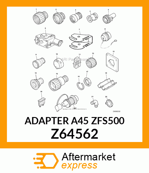 ADAPTER A45 ZFS500 Z64562