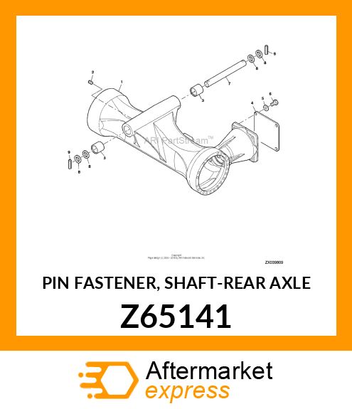 PIN FASTENER, SHAFT Z65141