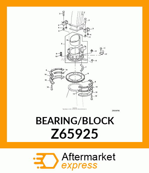 BEARING, BLOCK PIVOT Z65925