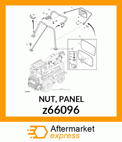 NUT, PANEL z66096