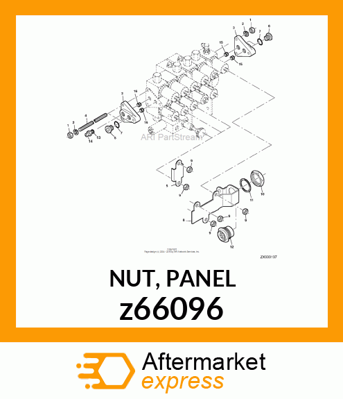 NUT, PANEL z66096