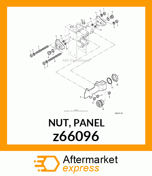 NUT, PANEL z66096