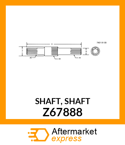 SHAFT, SHAFT Z67888