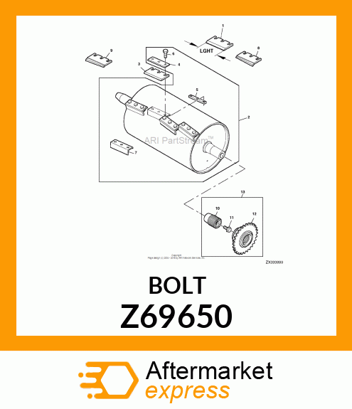 SCREW, CUTTERHEAD KNIFE Z69650