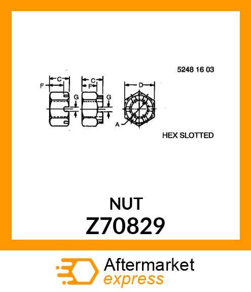 FLANGE NUT Z70829