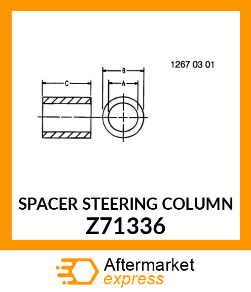 SPACER STEERING COLUMN Z71336
