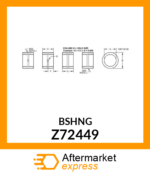 BUSHING Z72449