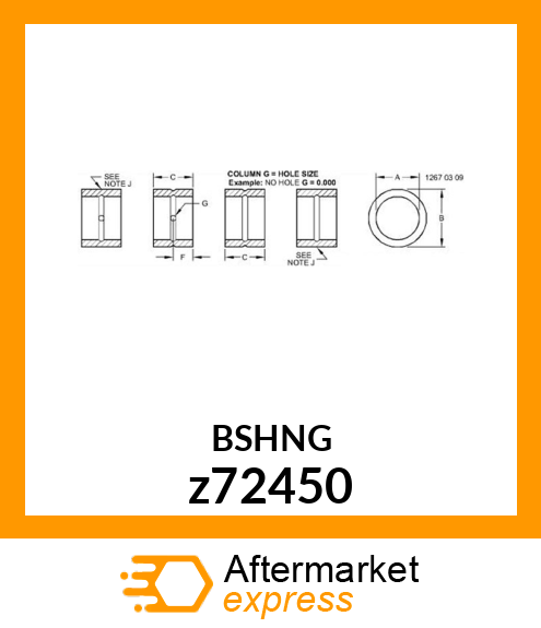 BUSHING z72450