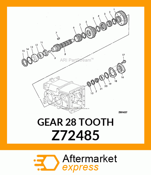 GEAR 28 TOOTH Z72485