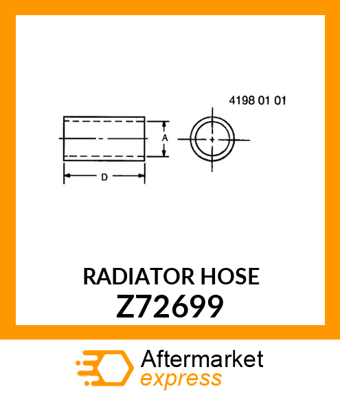 RADIATOR HOSE Z72699