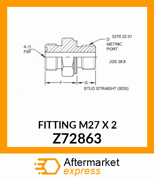 FITTING M27 X 2 Z72863