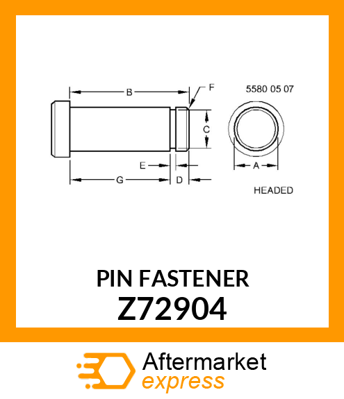 PIN FASTENER Z72904