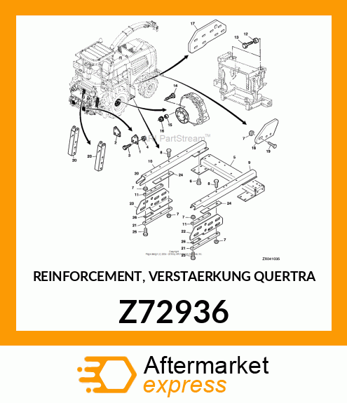 REINFORCEMENT, VERSTAERKUNG QUERTRA Z72936