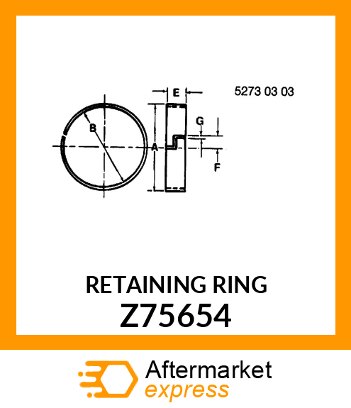 RETAINING RING Z75654