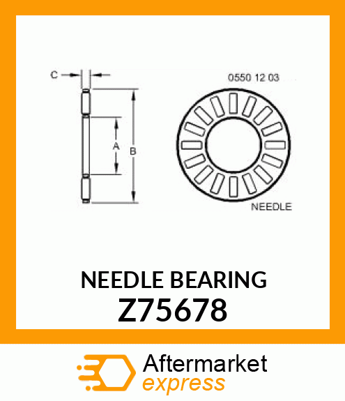 NEEDLE BEARING Z75678