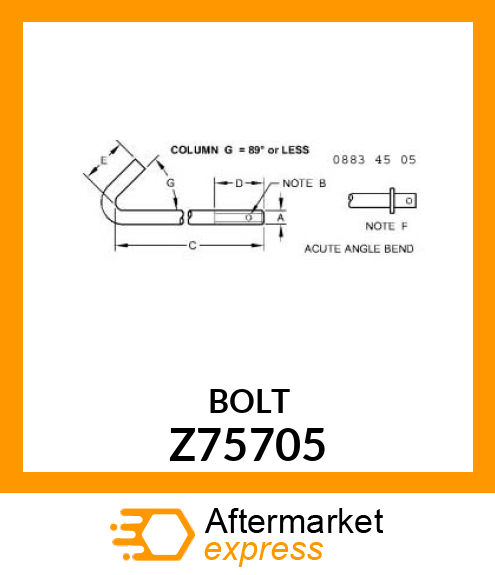 BOLT Z75705