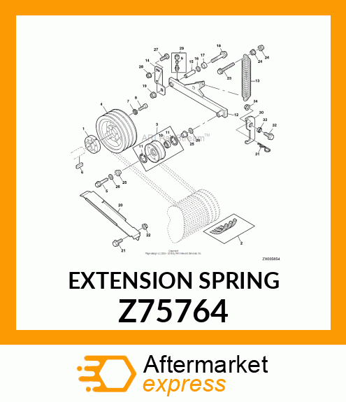 EXTENSION SPRING Z75764