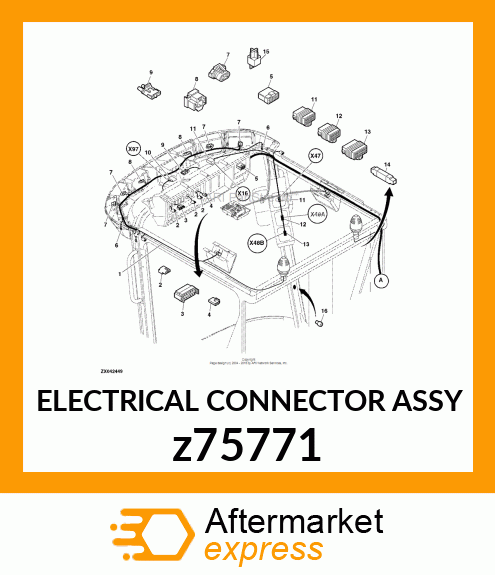 ELECTRICAL CONNECTOR ASSY z75771