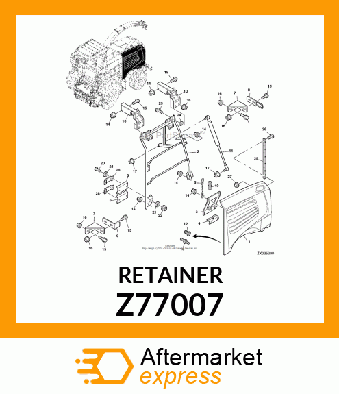 RETAINER Z77007