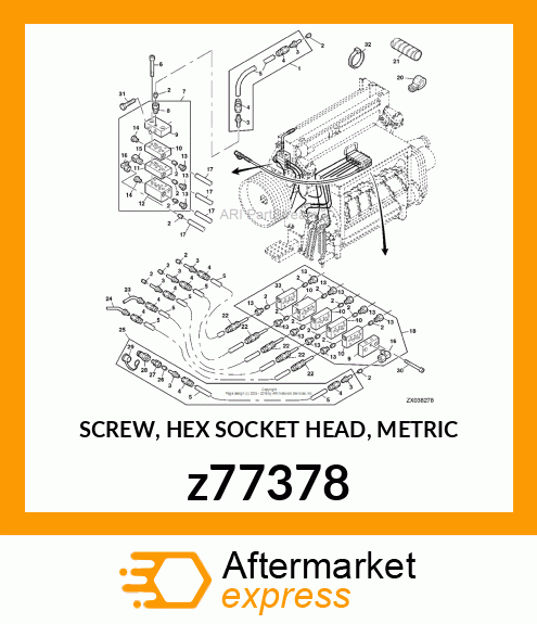 SCREW, HEX SOCKET HEAD, METRIC z77378