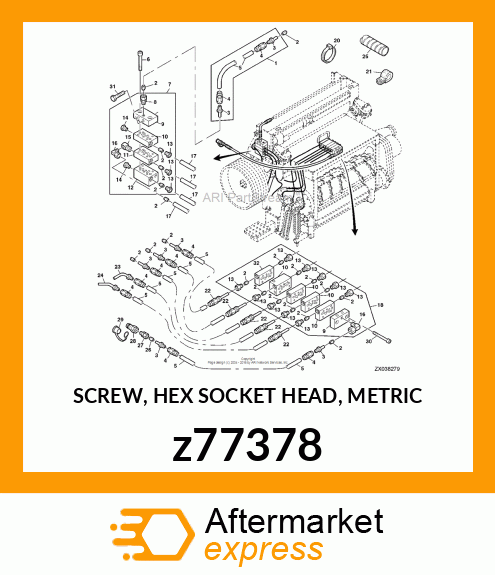 SCREW, HEX SOCKET HEAD, METRIC z77378