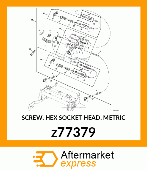 SCREW, HEX SOCKET HEAD, METRIC z77379