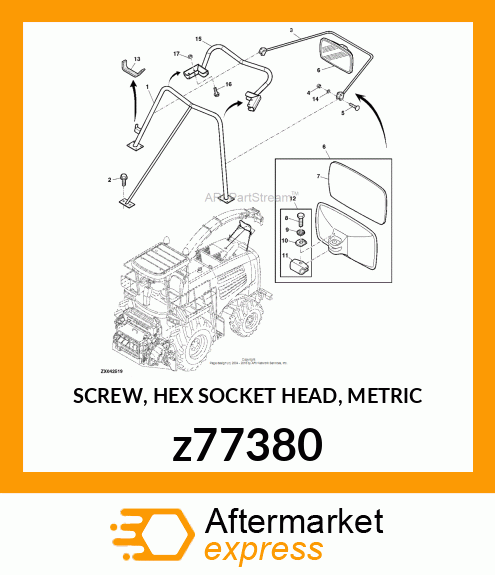 SCREW, HEX SOCKET HEAD, METRIC z77380