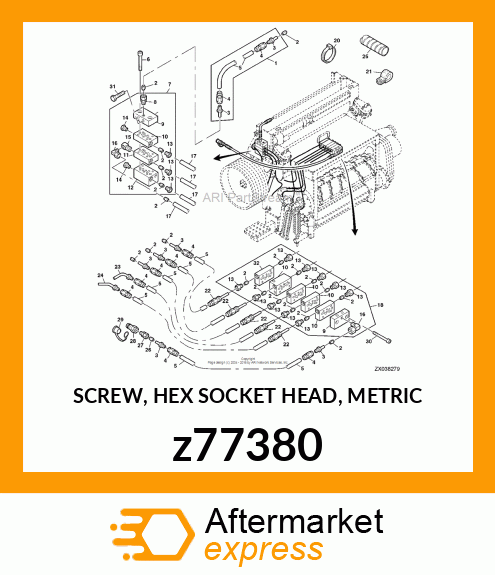 SCREW, HEX SOCKET HEAD, METRIC z77380