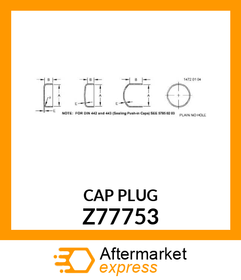 CAP PLUG Z77753