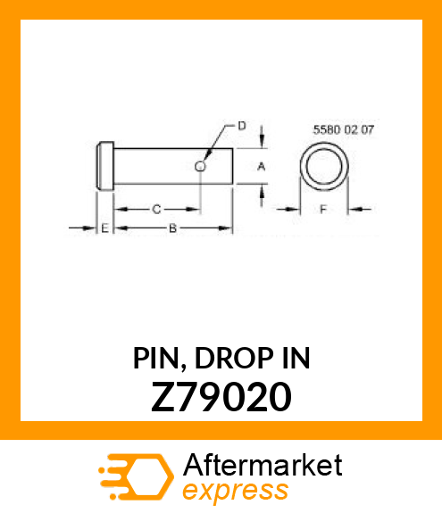 PIN, DROP IN Z79020