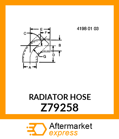 RADIATOR HOSE Z79258