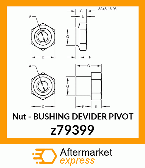 BUSHING DEVIDER PIVOT z79399